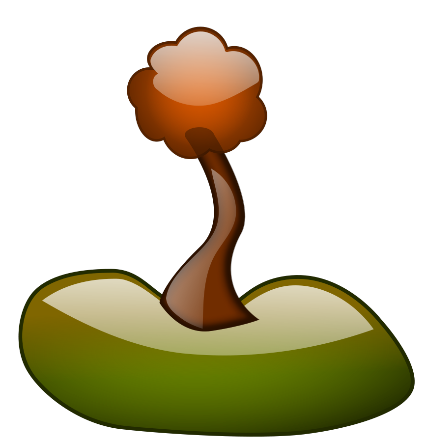 Cartoon Orange Tree Clip Art Clipart Dev