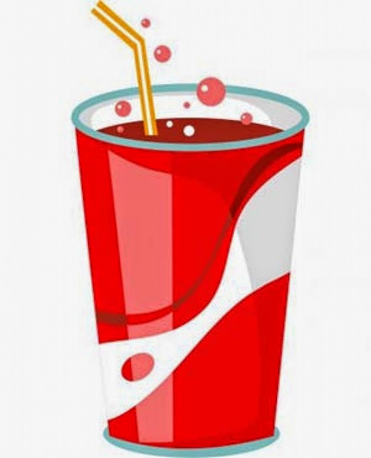 Soft Drinks Images, Red Soda Glass With Straw And Bubbles 