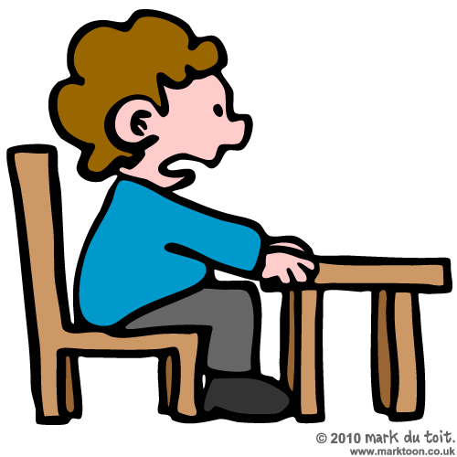 Student Table Cliparts, boy sitting at table with chair | Clipart.dev